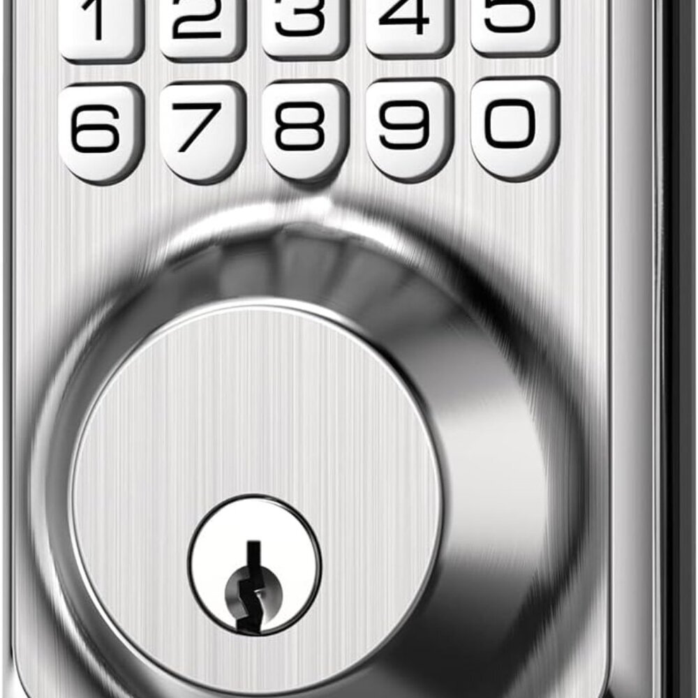 TE001 Keyless Entry Door Lock with Keypad - Smart Deadbolt Lock for Front Door w